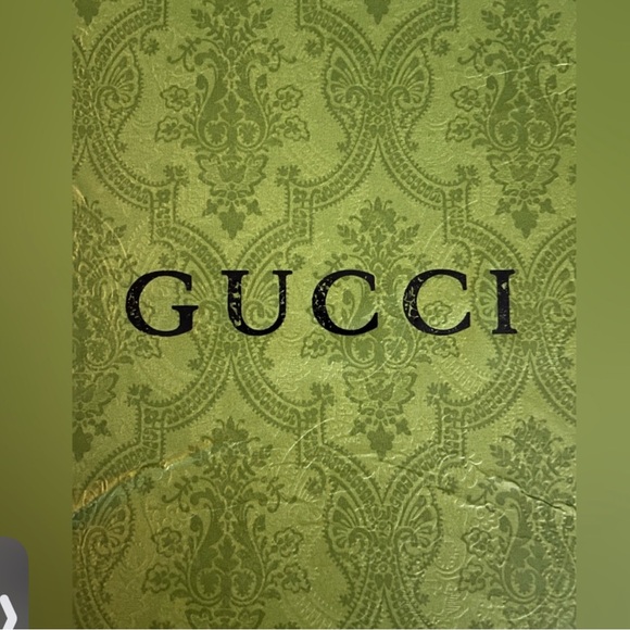 Gucci Olive Green Brocade Box - Picture 1 of 2